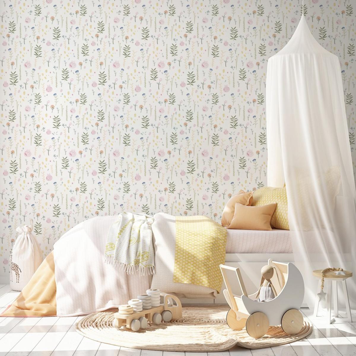 Rollo de dos paneles autoadhesivos canvas PRIMAVERA