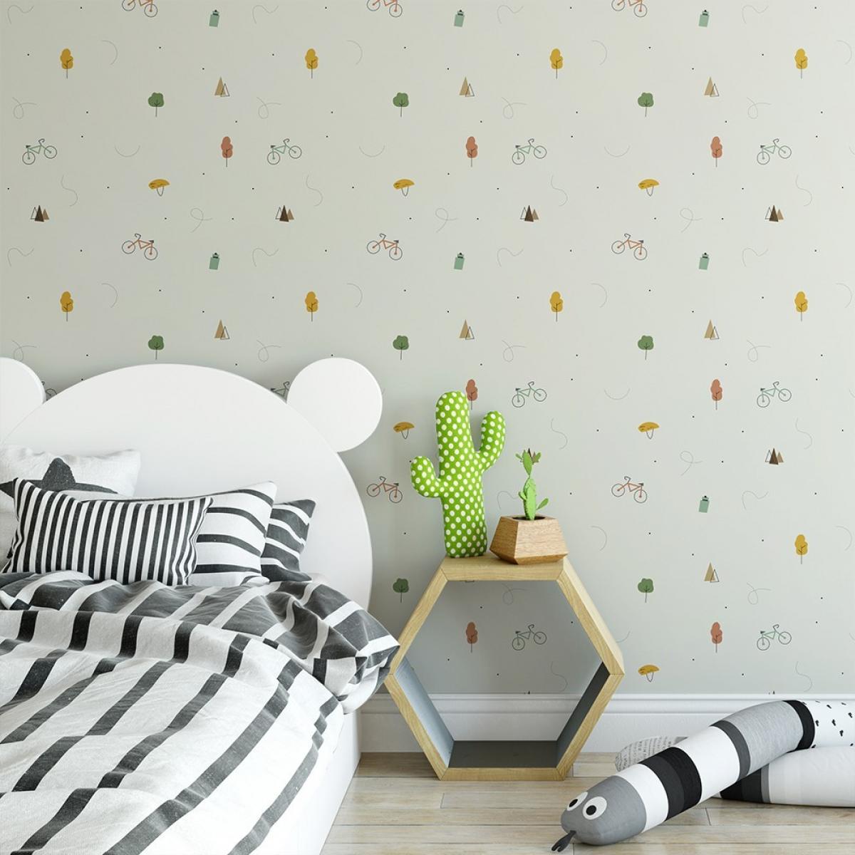 Rollo de dos paneles autoadhesivos canvas BIKE