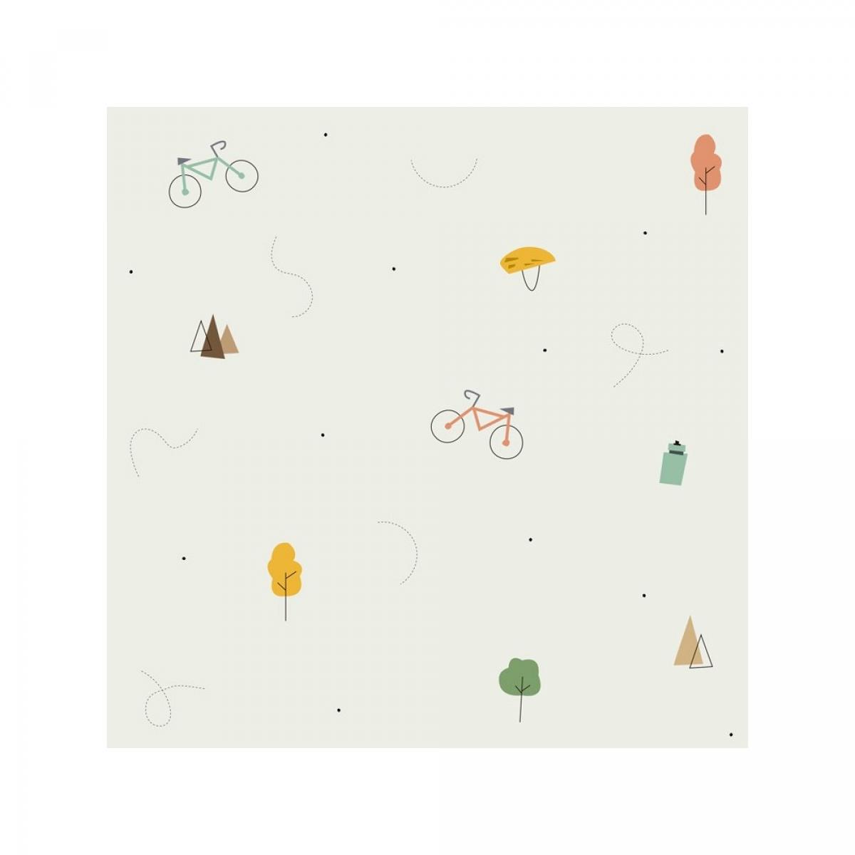 Rollo de dos paneles autoadhesivos canvas BIKE