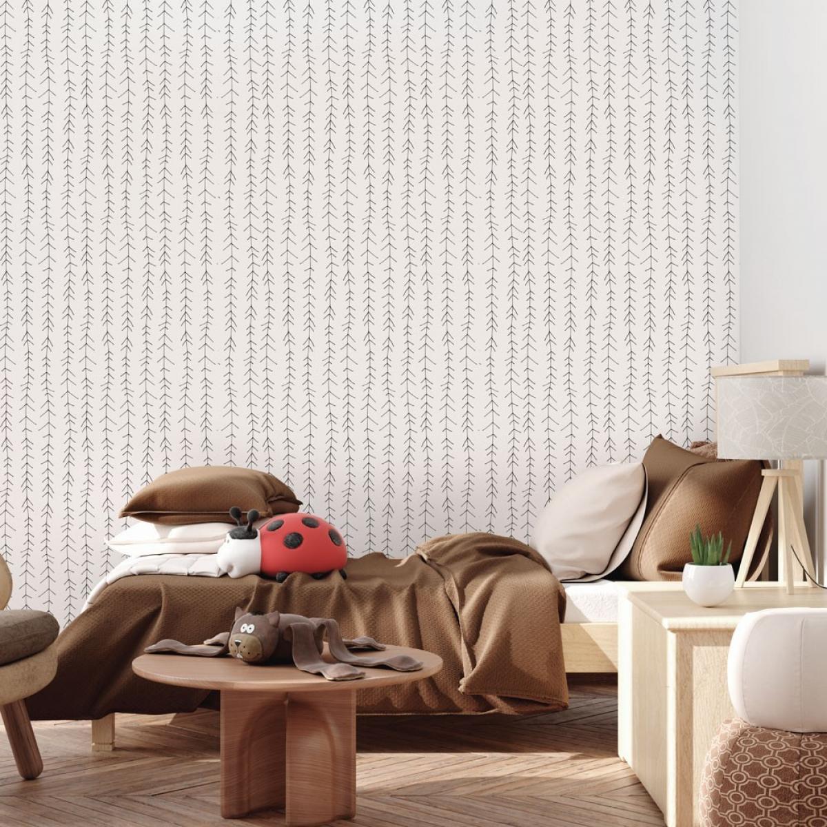 Rollo de papel pintado infantil de dos paneles autoadhesivos canvas CUTE ARROWS