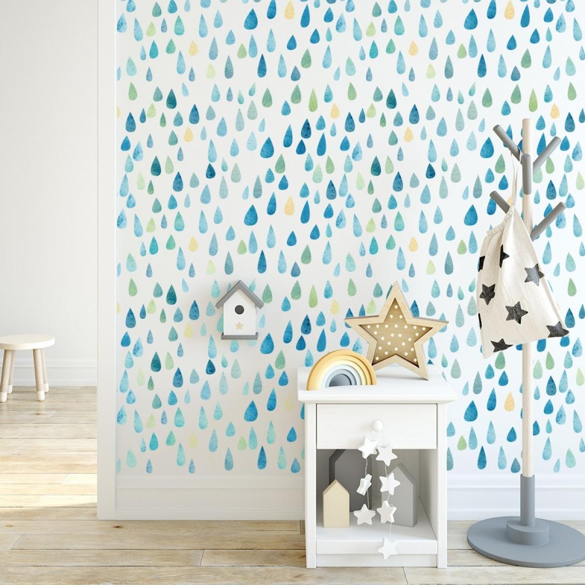 Rollo de dos paneles autoadhesivos canvas GOTAS