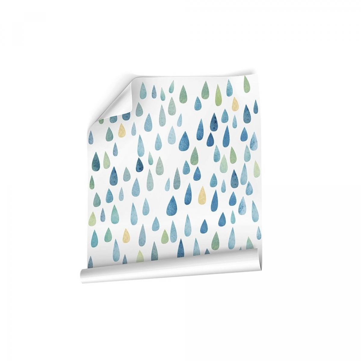 Rollo de dos paneles autoadhesivos canvas GOTAS