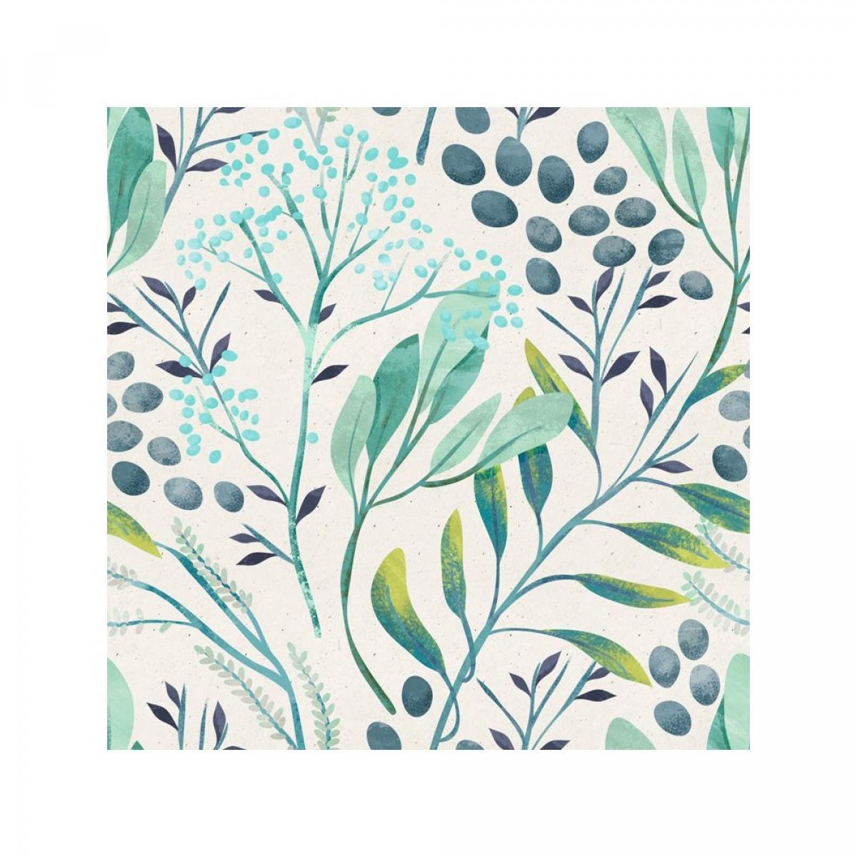 Rollo de dos paneles autoadhesivos canvas FLORAL