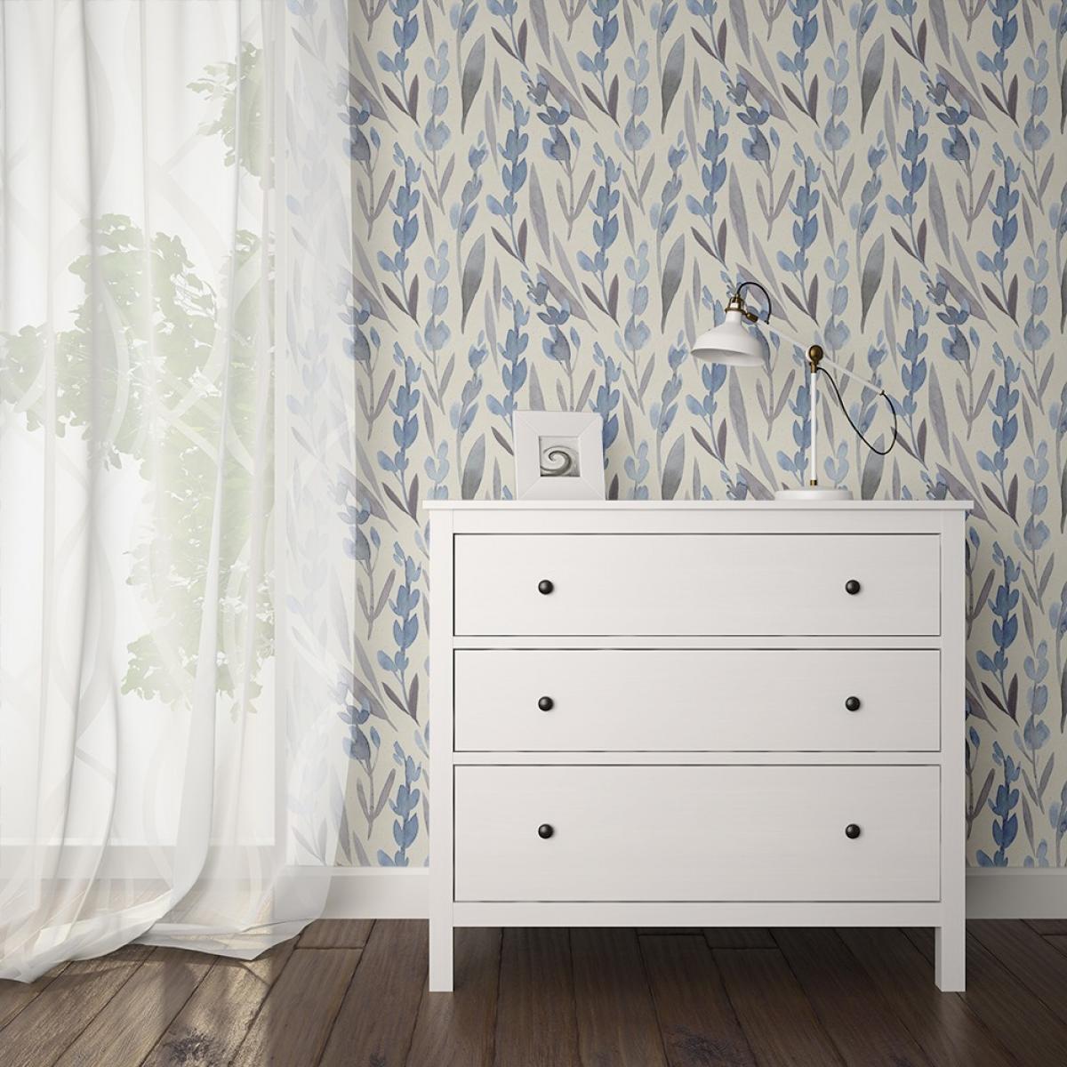 Rollo de dos paneles autoadhesivos canvas LAVANDA