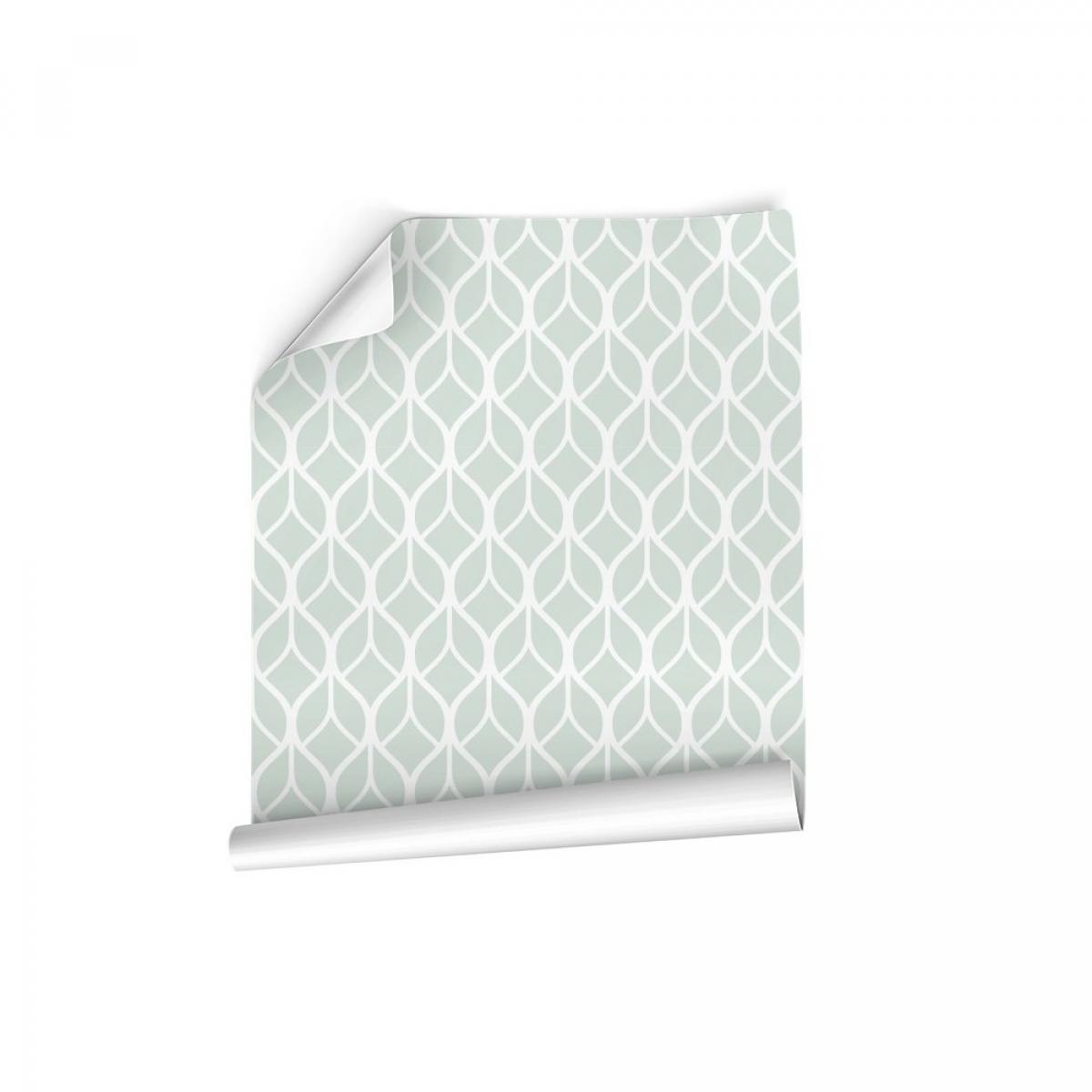 Rollo de papel pintado salón de dos paneles autoadhesivos canvas SIMETRIA