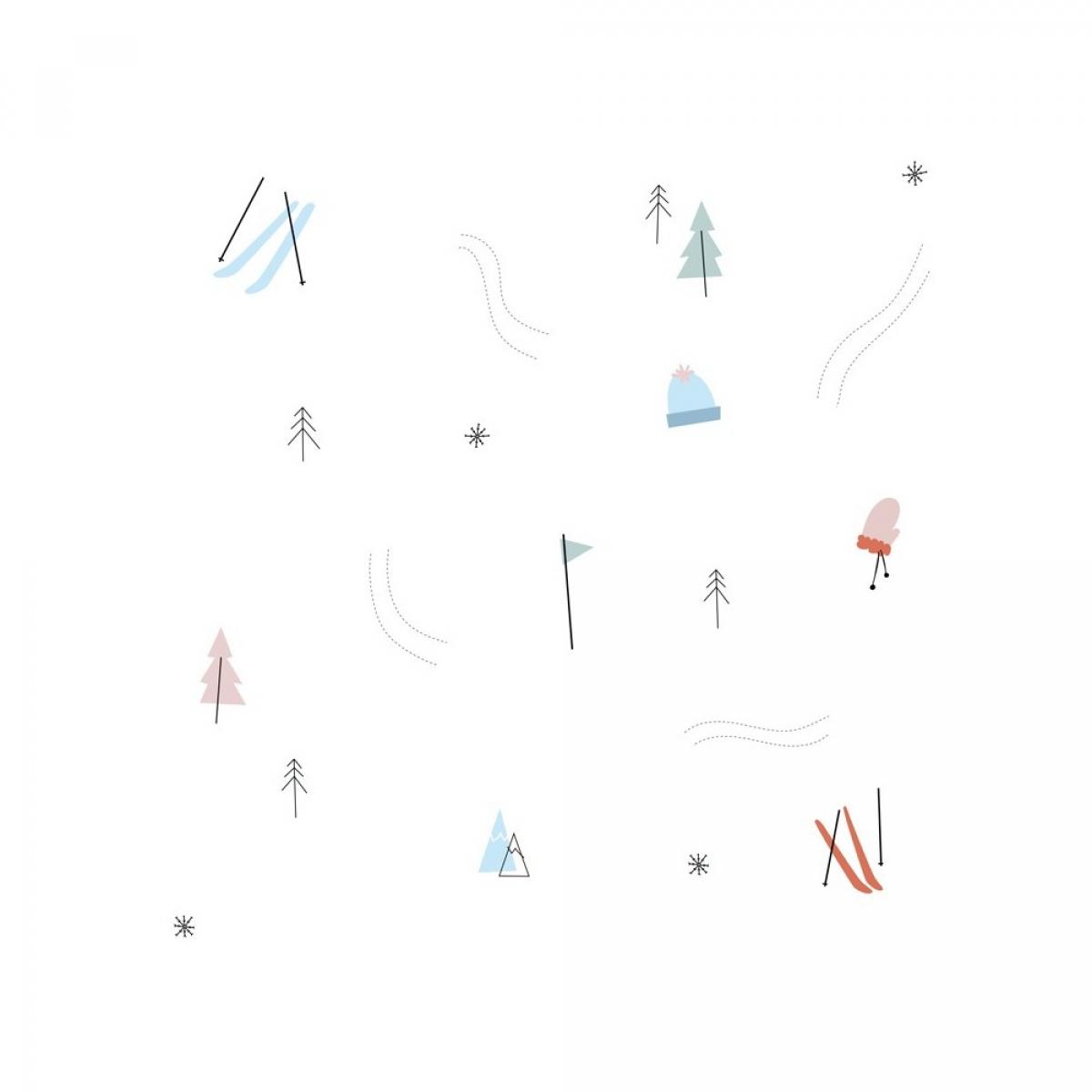 Rollo de dos paneles autoadhesivos canvas SKI