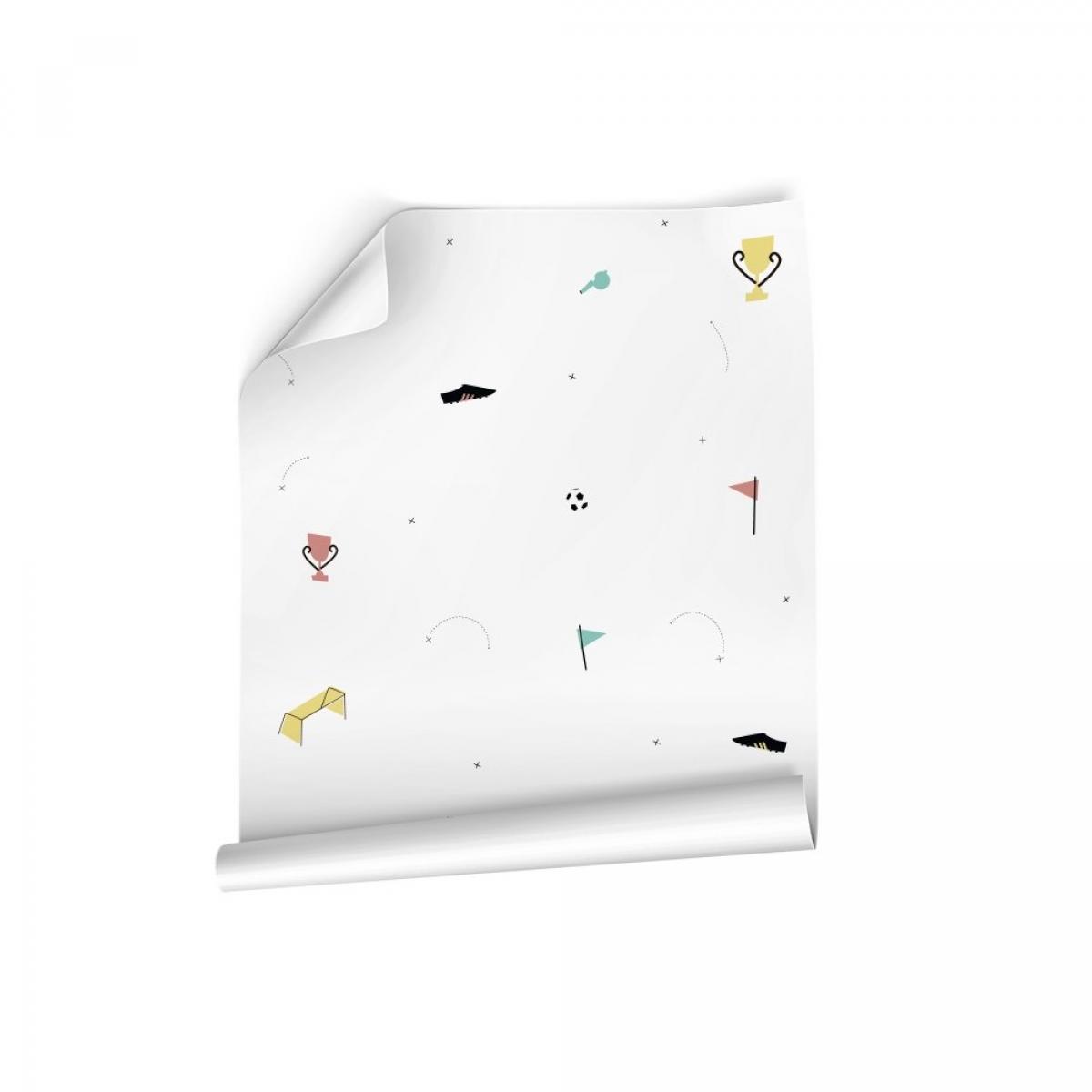 Rollo de dos paneles autoadhesivos canvas FUTBOL