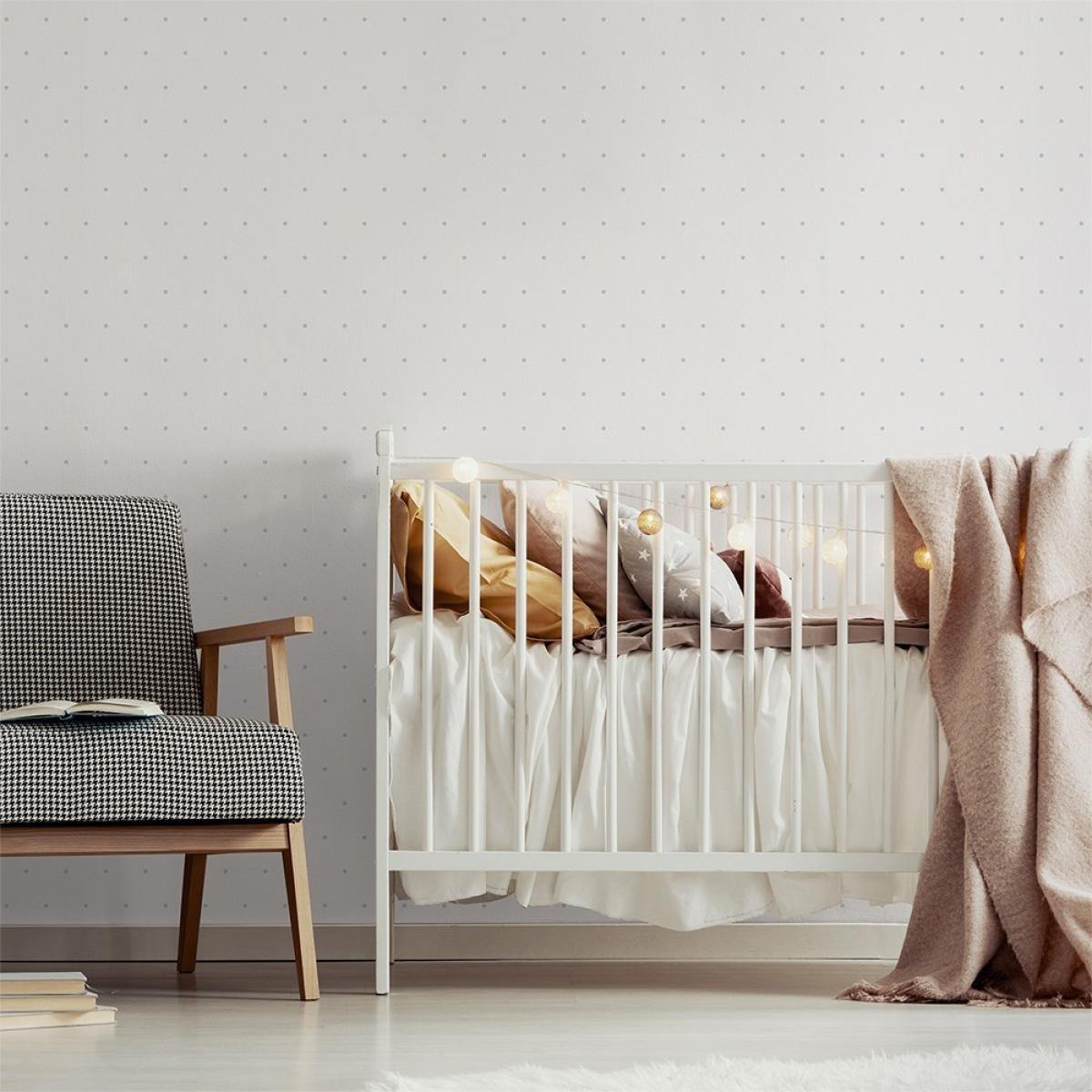 Rollo de dos paneles autoadhesivos canvas LITTLE DOTS