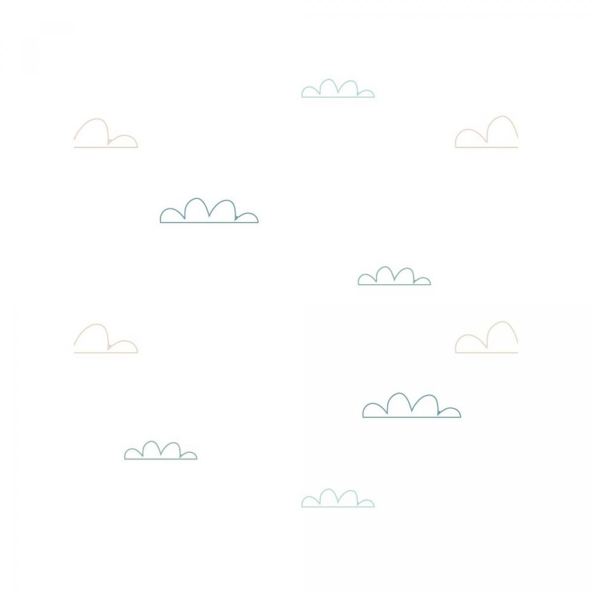 Rollo de dos paneles autoadhesivos canvas NUBES