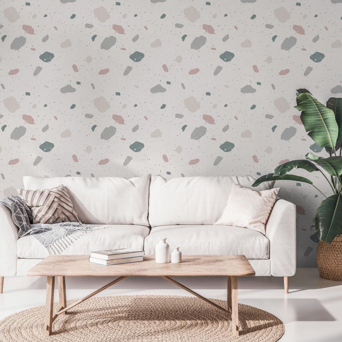 Rollo de dos paneles autoadhesivos canvas TERRAZO