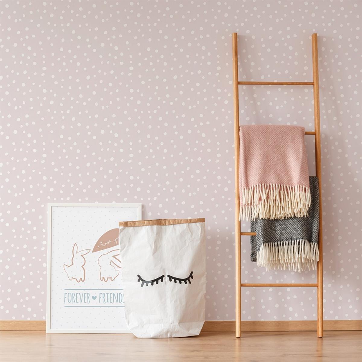 Rollo de dos paneles autoadhesivos texart IRREGULAR DOTS