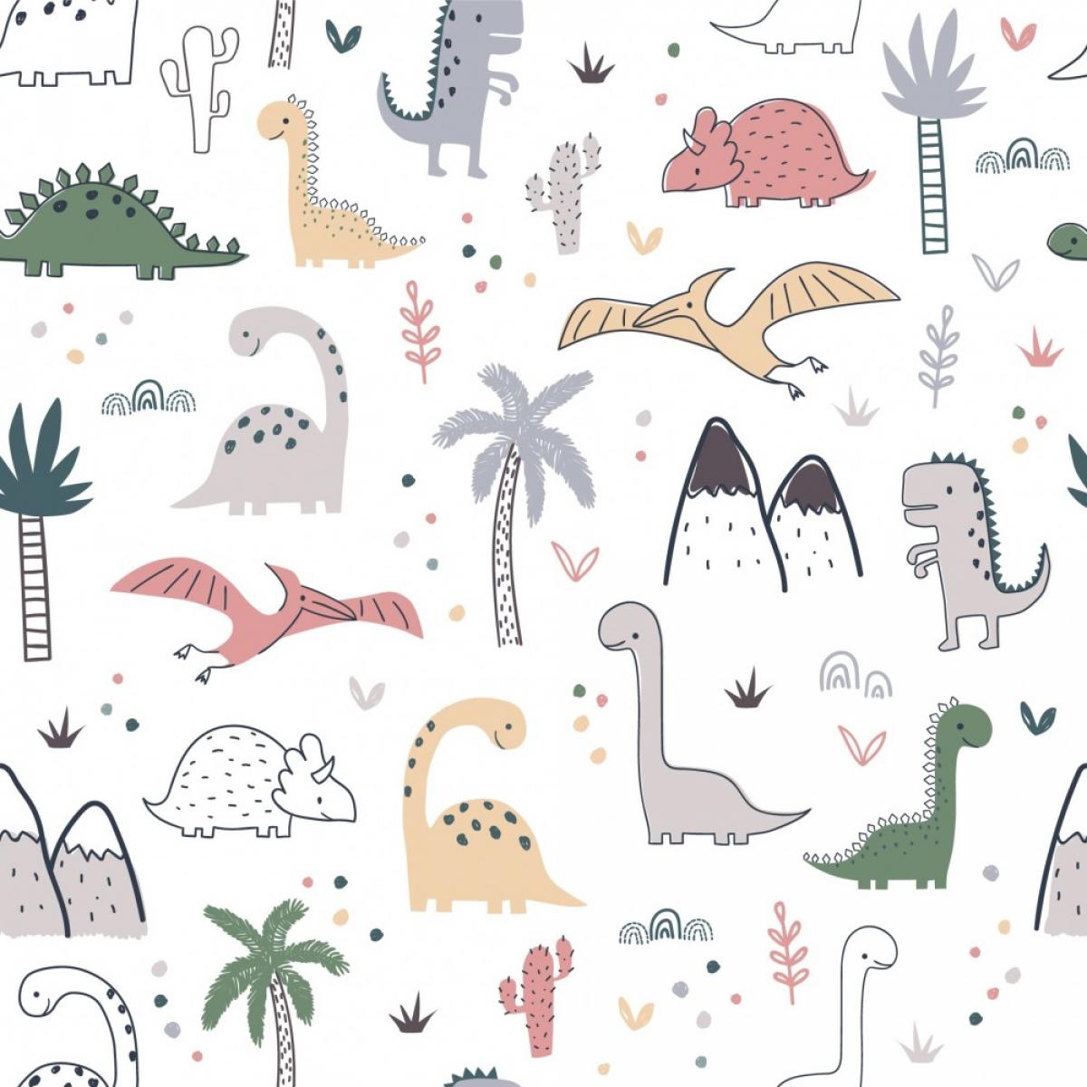 Rollo de dos paneles autoadhesivos texart JURASSIC