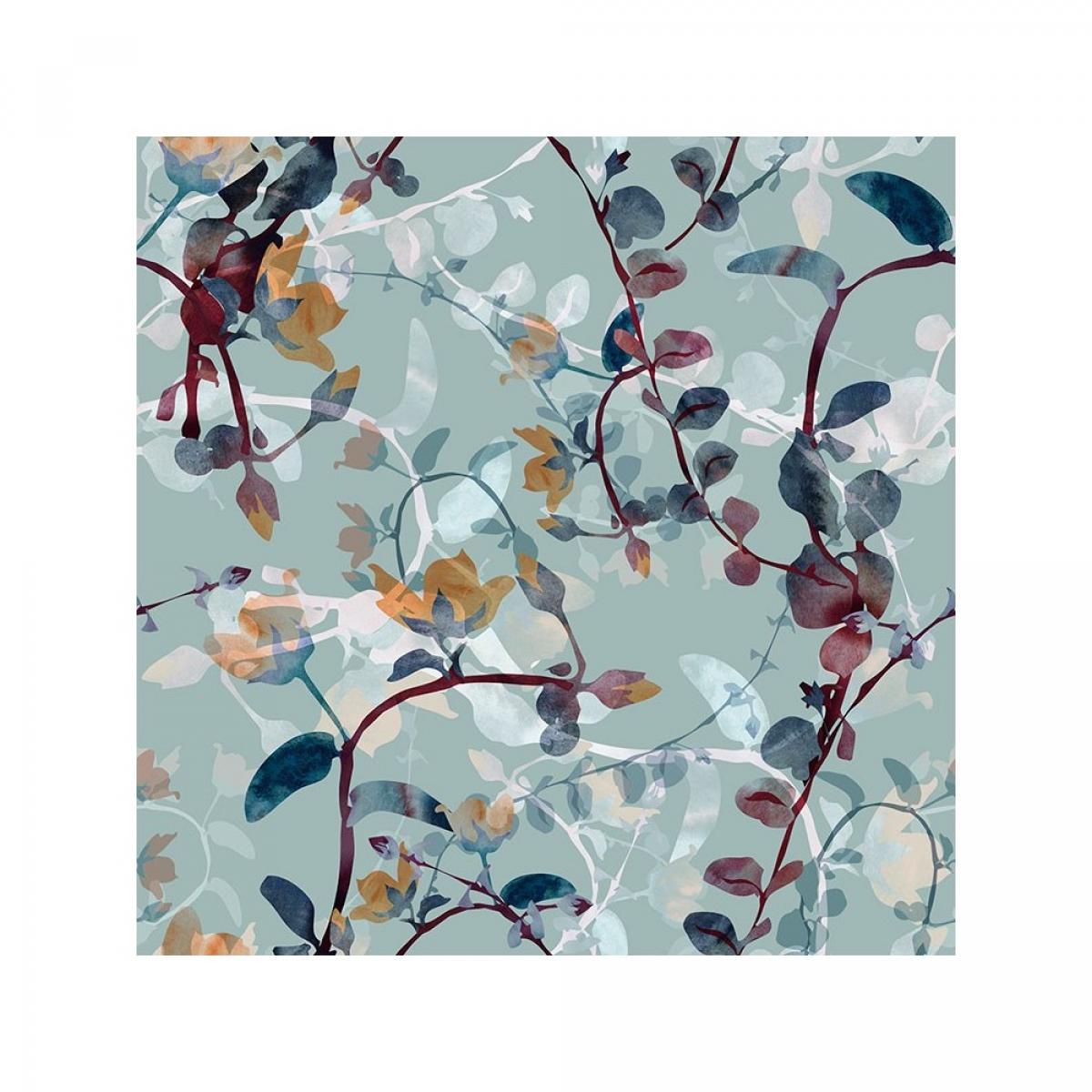 Rollo de dos paneles autoadhesivos texart FLORES DE