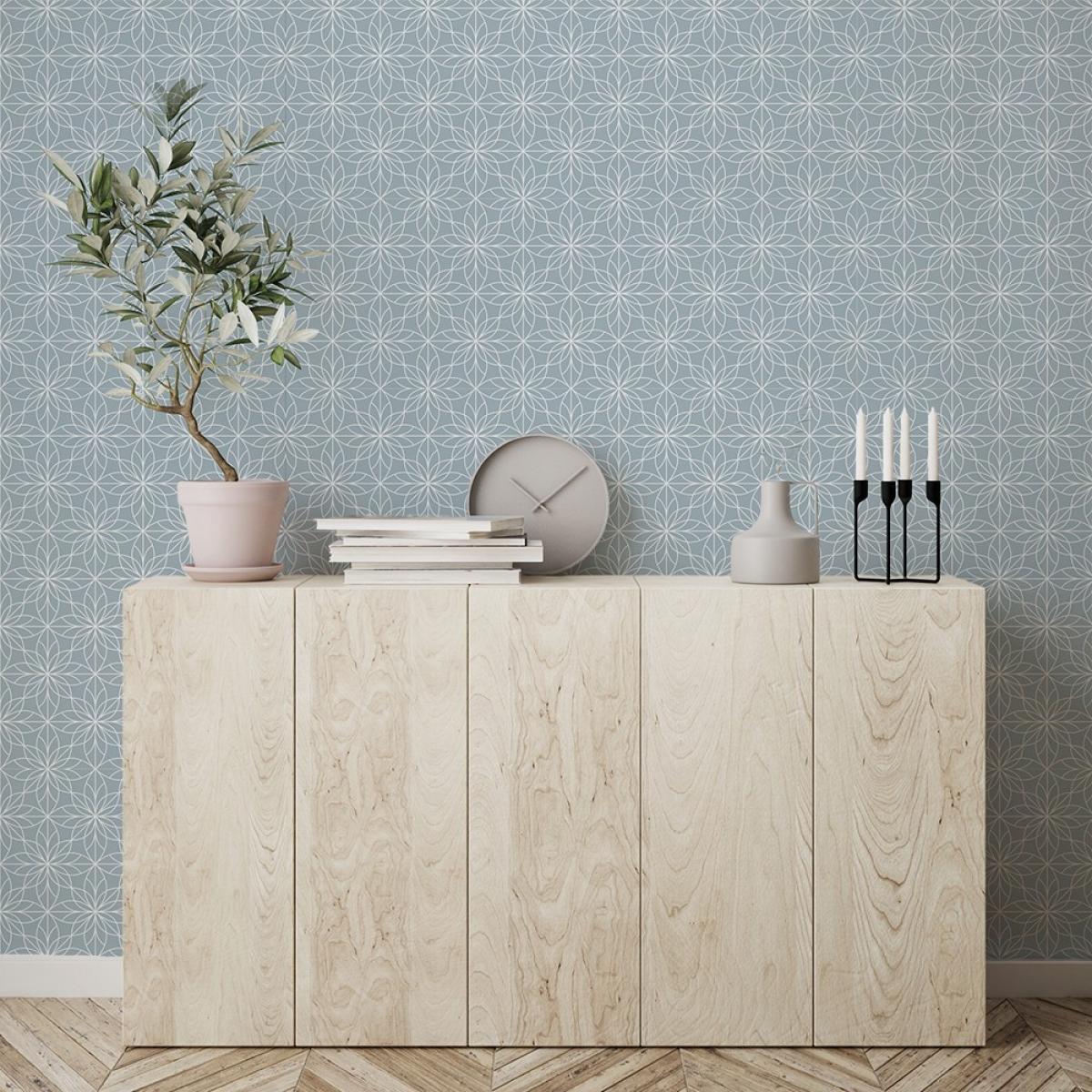 Rollo de dos paneles autoadhesivos texart GEO STAR