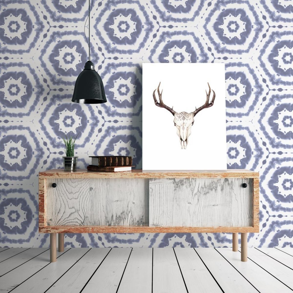 Rollo de dos paneles autoadhesivos texart BLUE