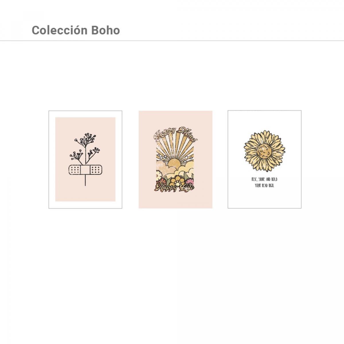 Set de láminas BOHO