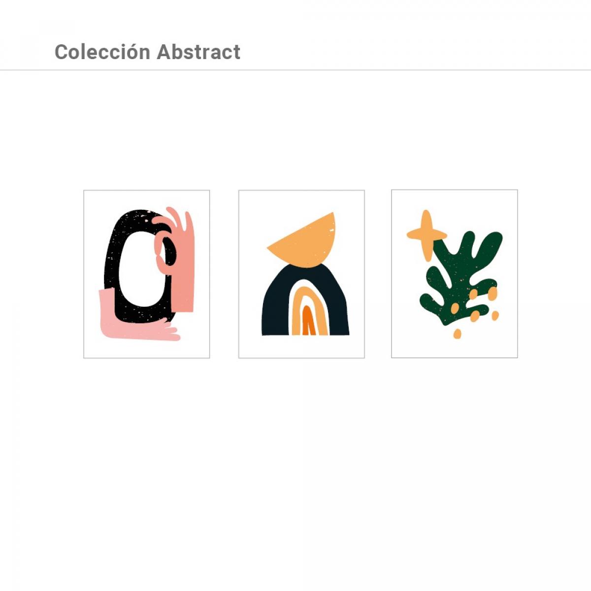 Set de láminas ABSTRACT