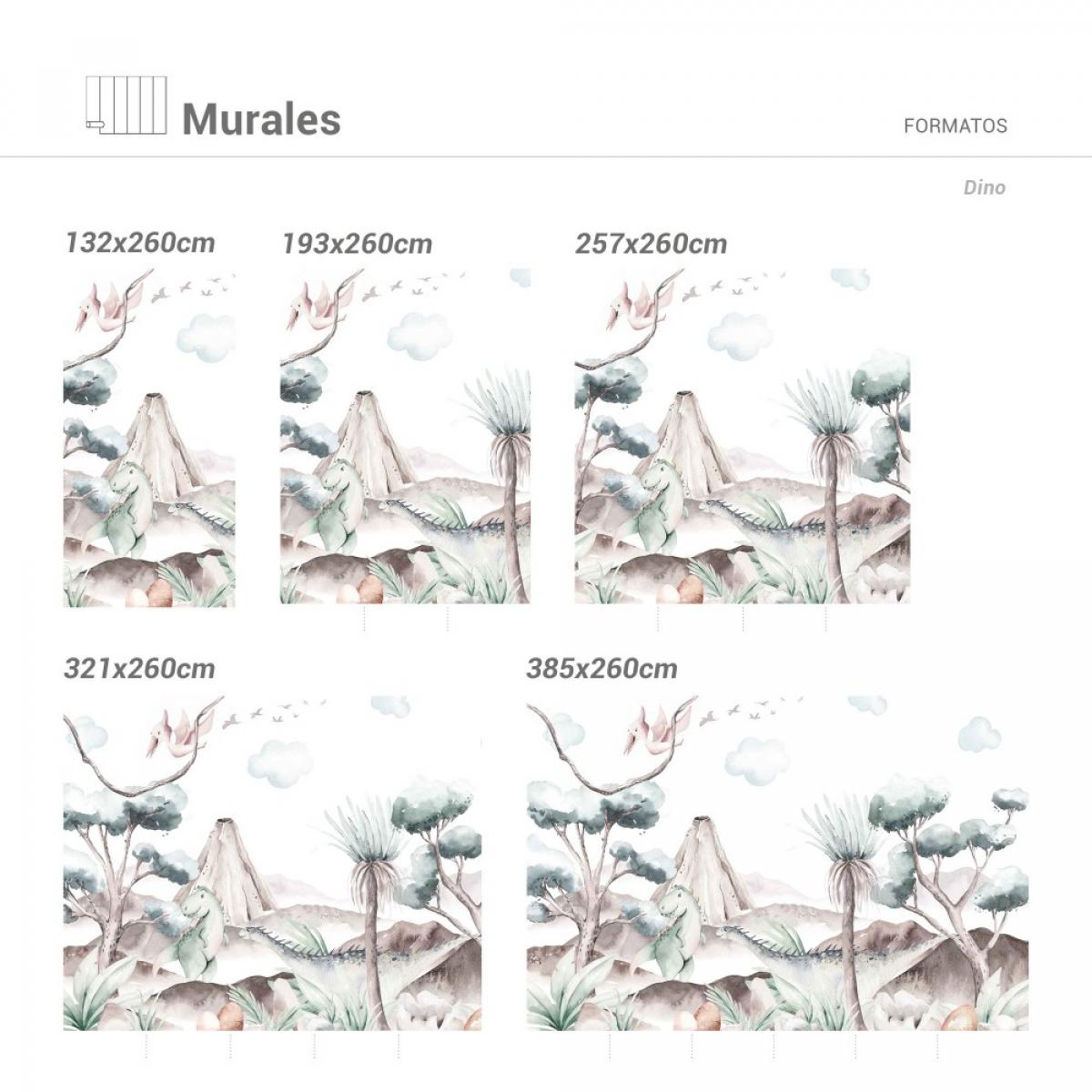 Mural autoadhesivo texart DINO