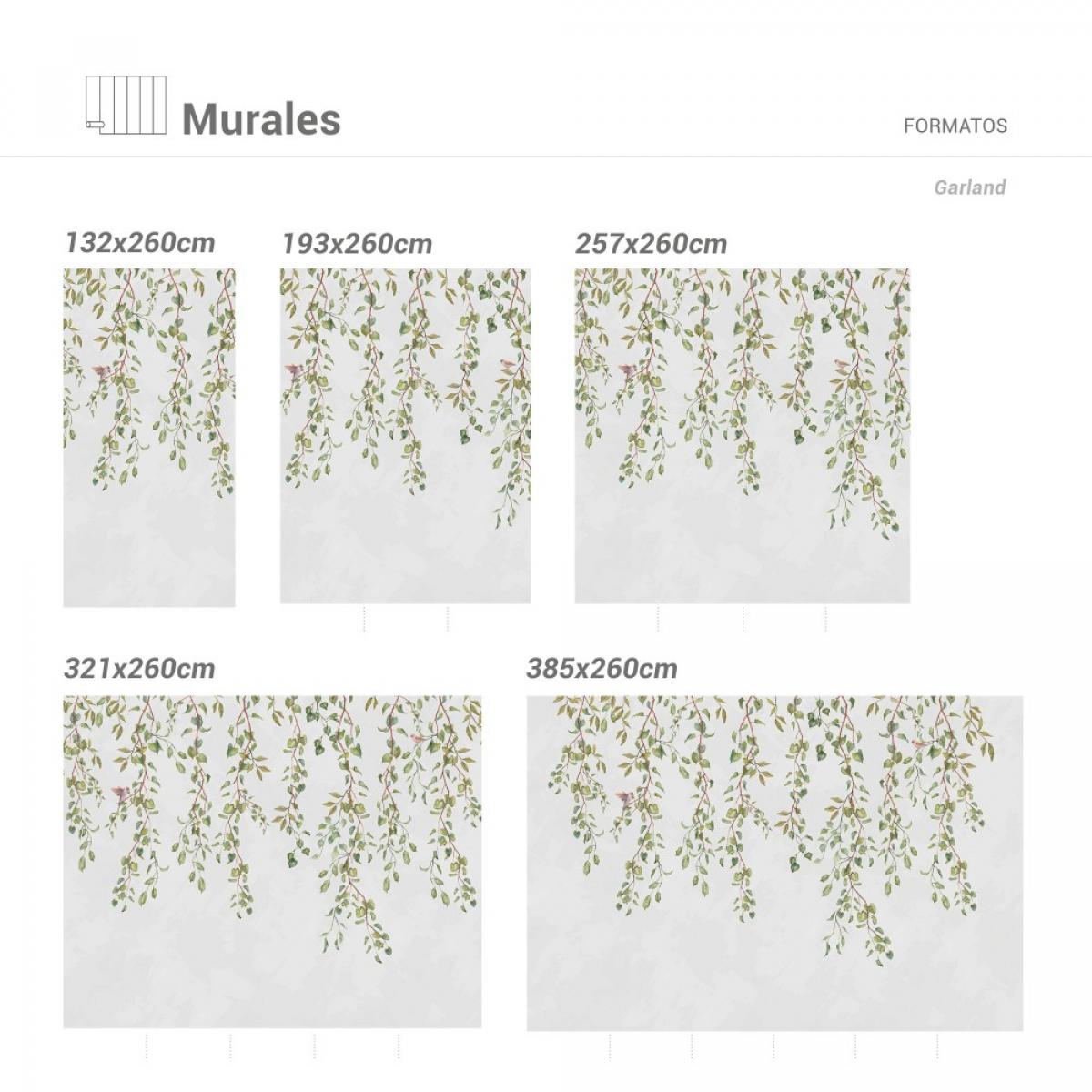 Mural autoadhesivo canvas GARLAND