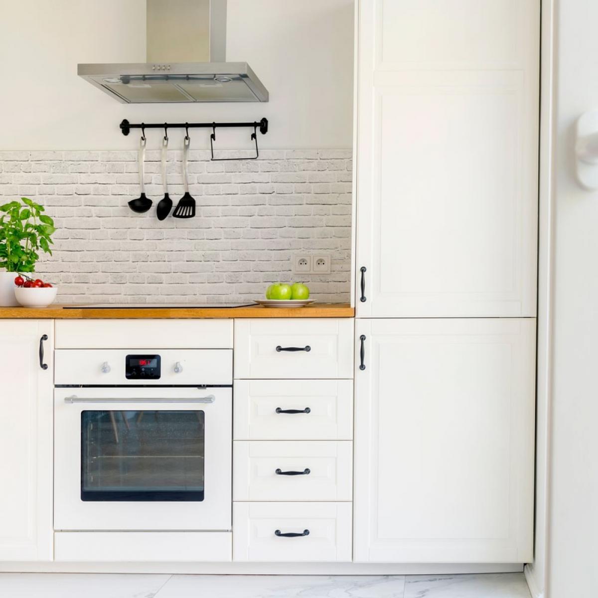 Vinilo autoadhesivo Low Cost mate  BRICK WHITE OLD