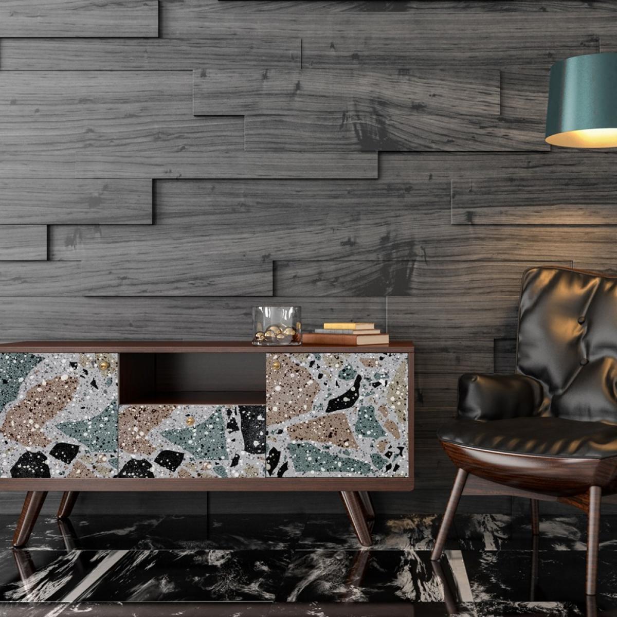 Vinilo autoadhesivo Low Cost mate  TERRAZO BIG COLOR