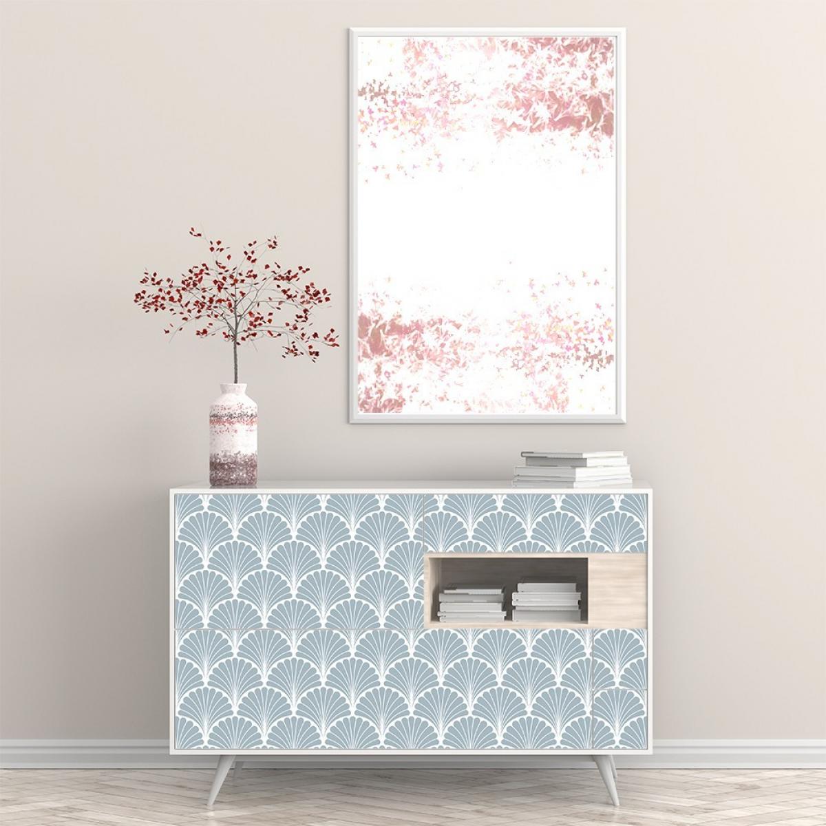 Vinilo autoadhesivo Low Cost mate  PALMS LAGO AZUL