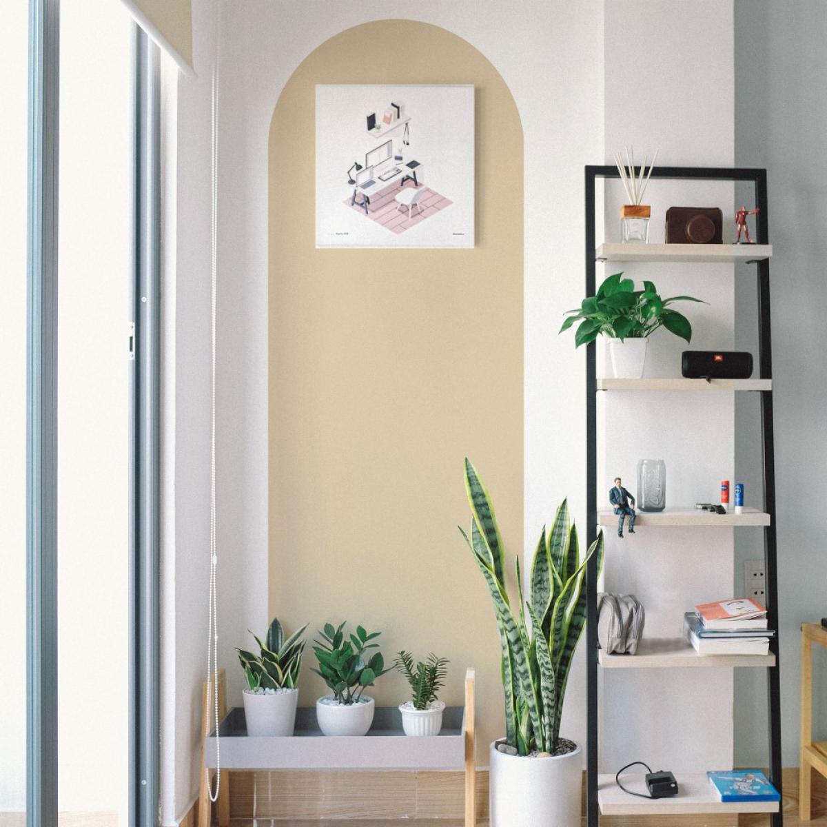 Arco pintado vinílico autoadhesivo AMARILLO