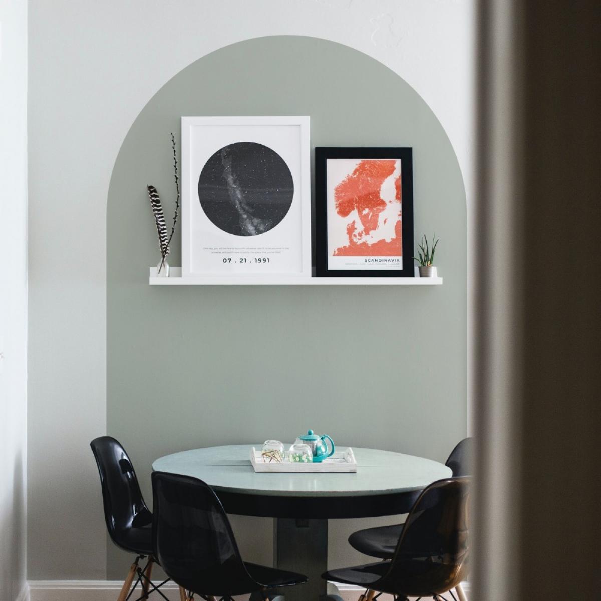 Arco pintado vinílico autoadhesivo VERDE