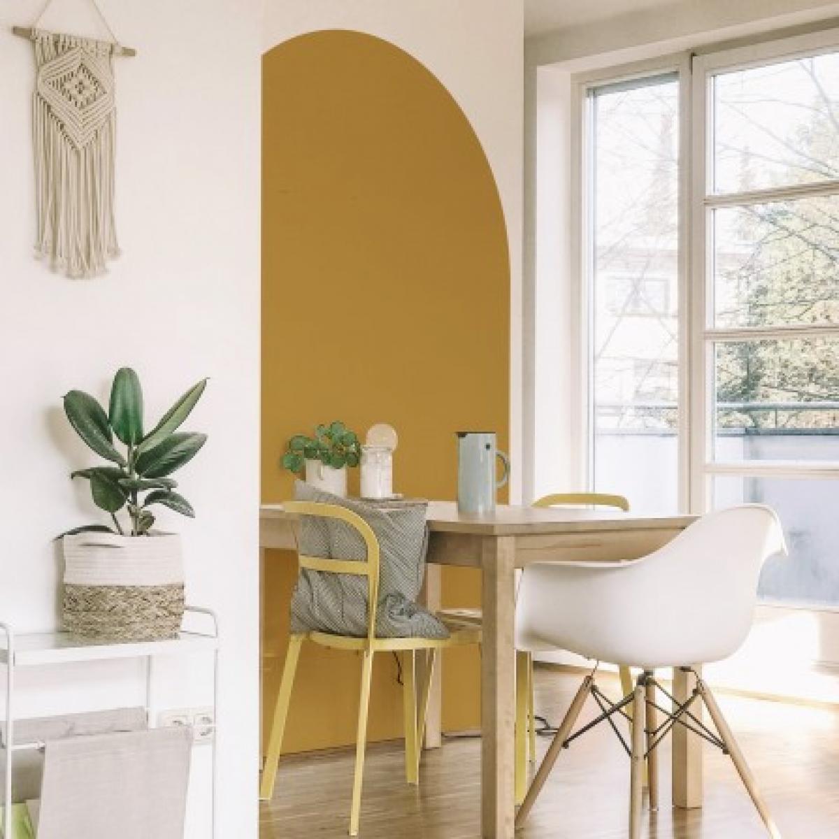 Arco pintado vinílico autoadhesivo OCRE