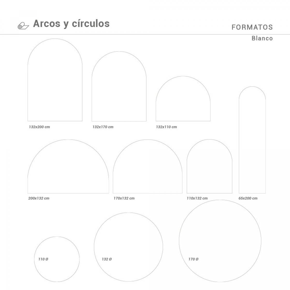 Arco pintado vinílico autoadhesivo BLANCO