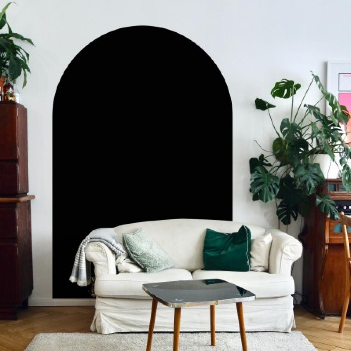 Arco pintado vinílico autoadhesivo NEGRO