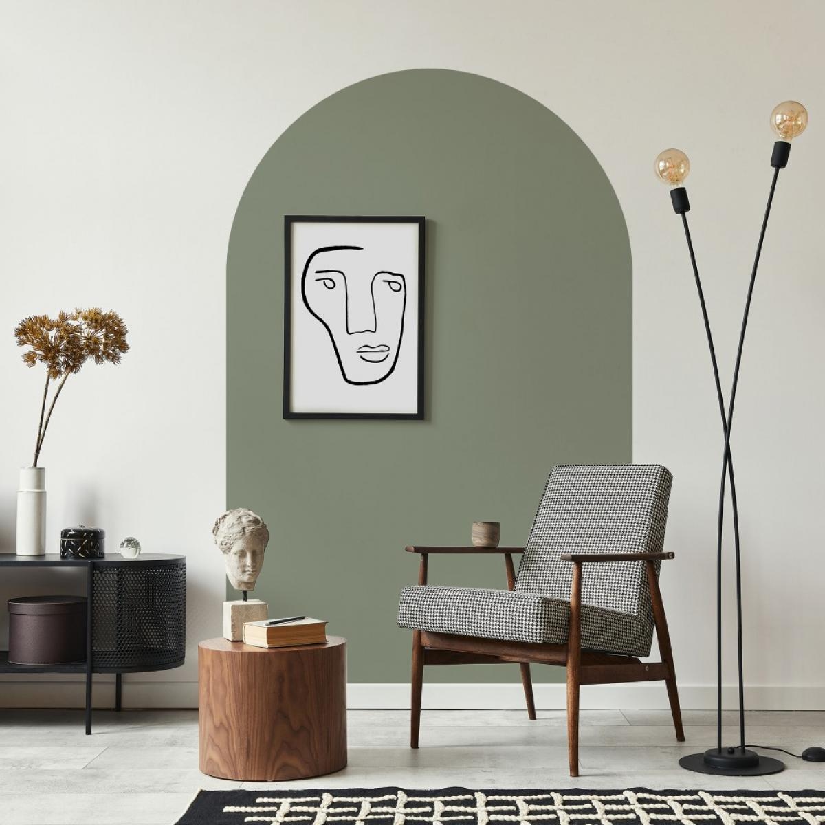 Arco pintado vinílico autoadhesivo VERDE