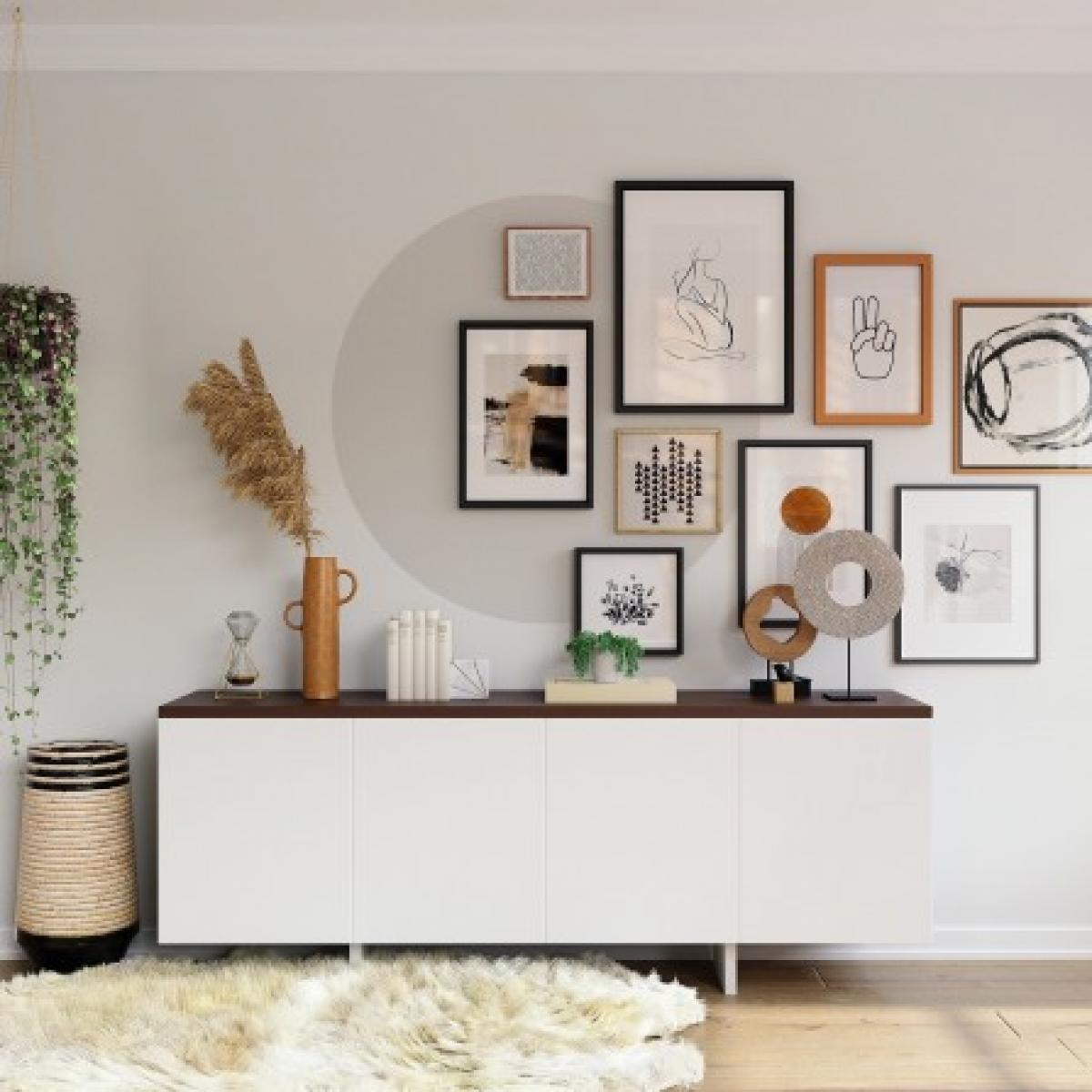 Círculo pintado vinílico autoadhesivo GRIS NEUTRO