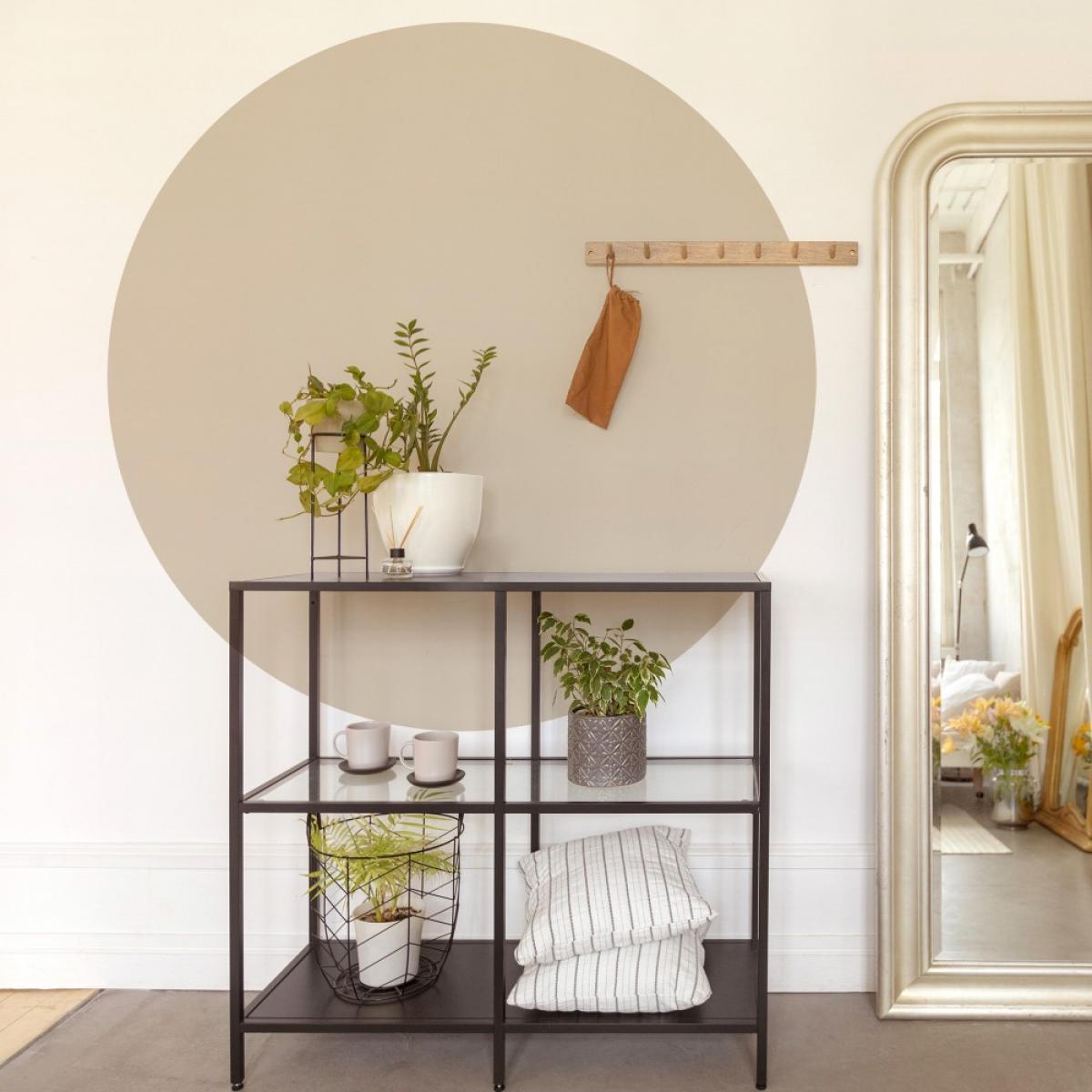 Círculo pintado vinílico autoadhesivo TOPO