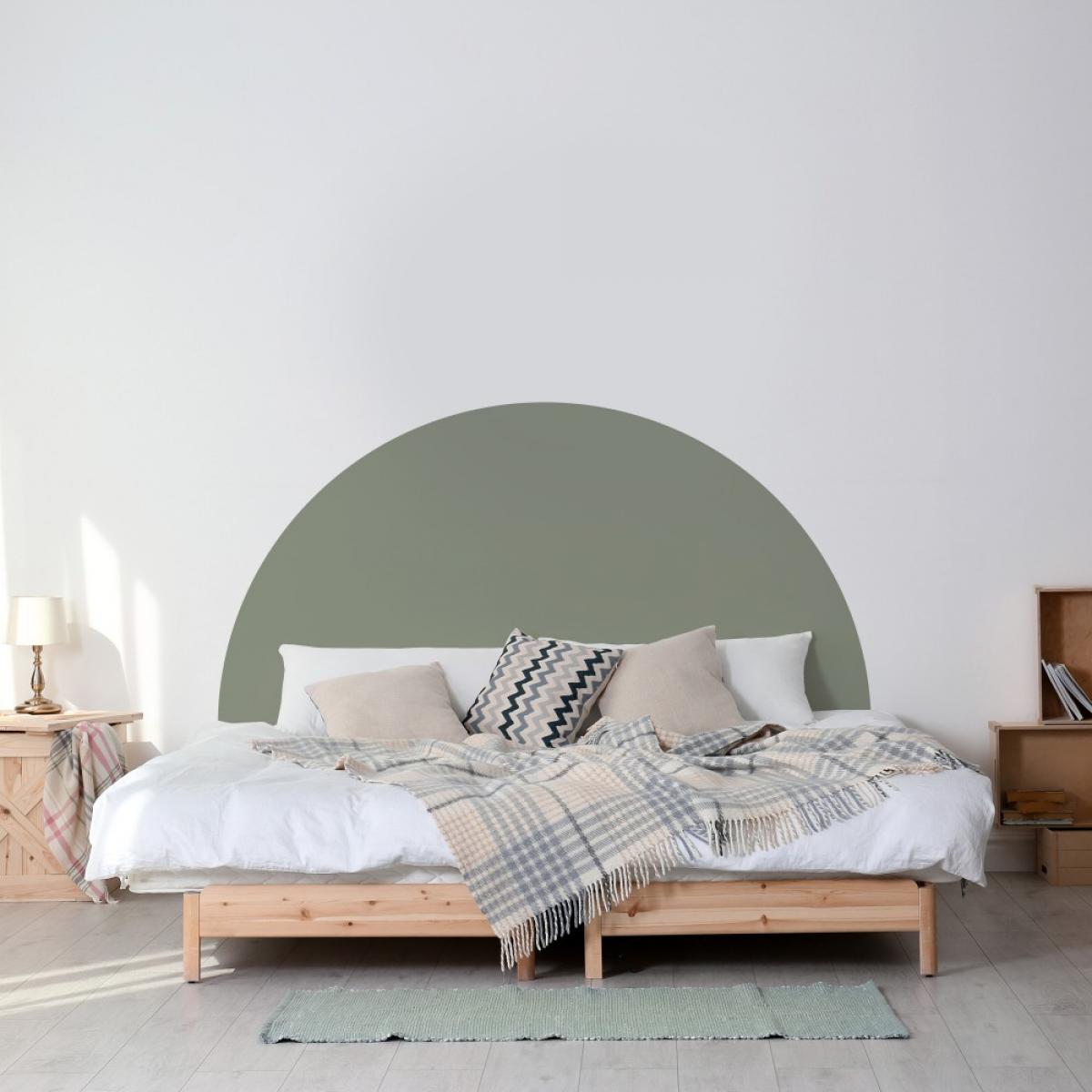 Círculo pintado vinílico autoadhesivo VERDE SALVIA