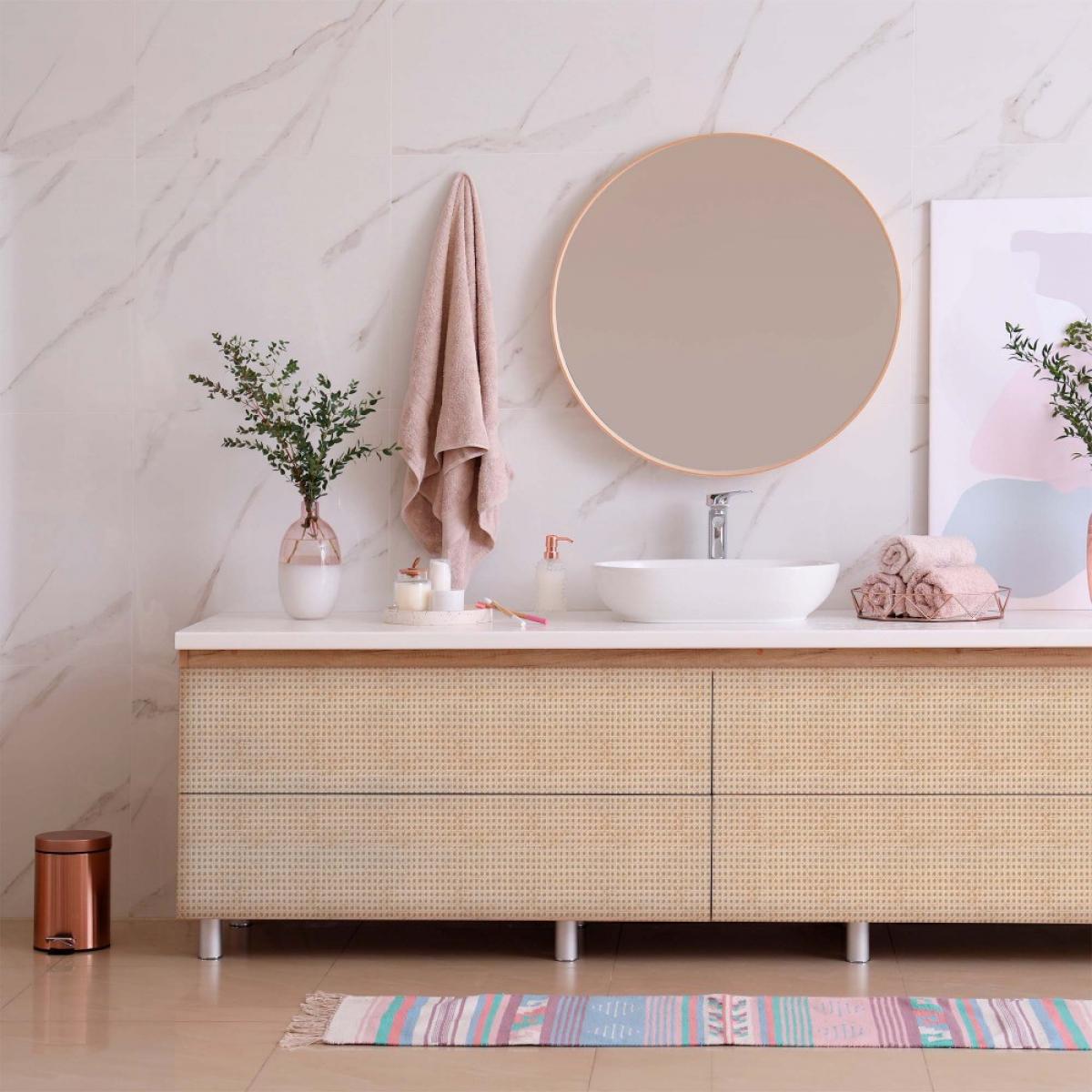 Vinilo autoadhesivo Low Cost mate  CANNAGE BEIGE CARAMEL