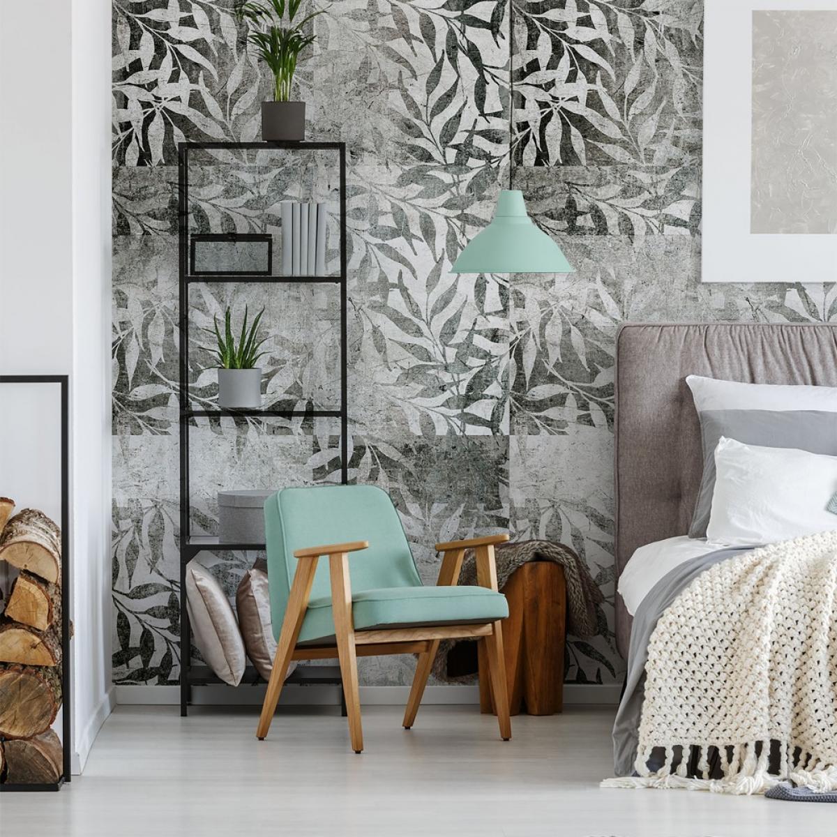 Mural autoadhesivo canvas HOJAS DE