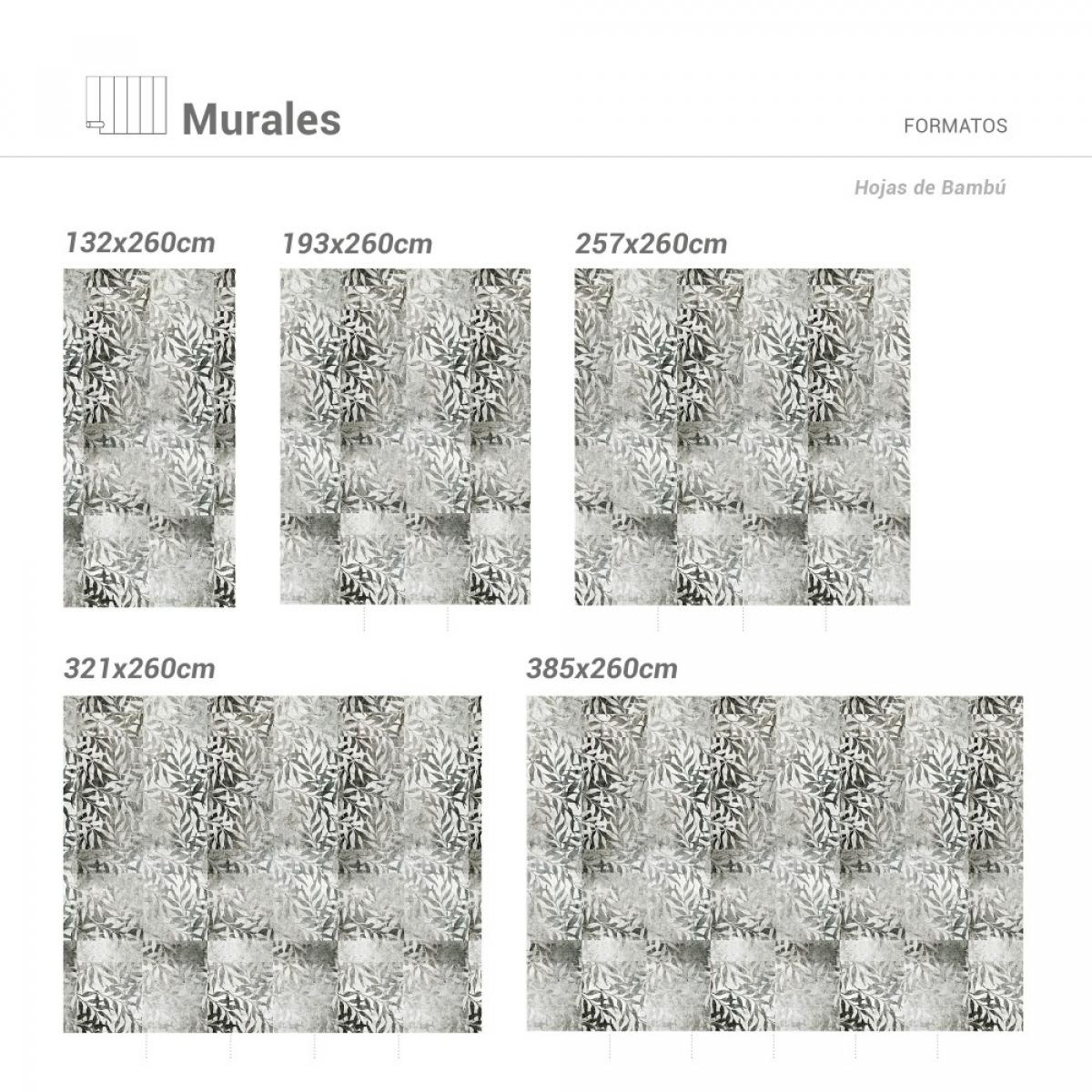 Mural autoadhesivo canvas HOJAS DE