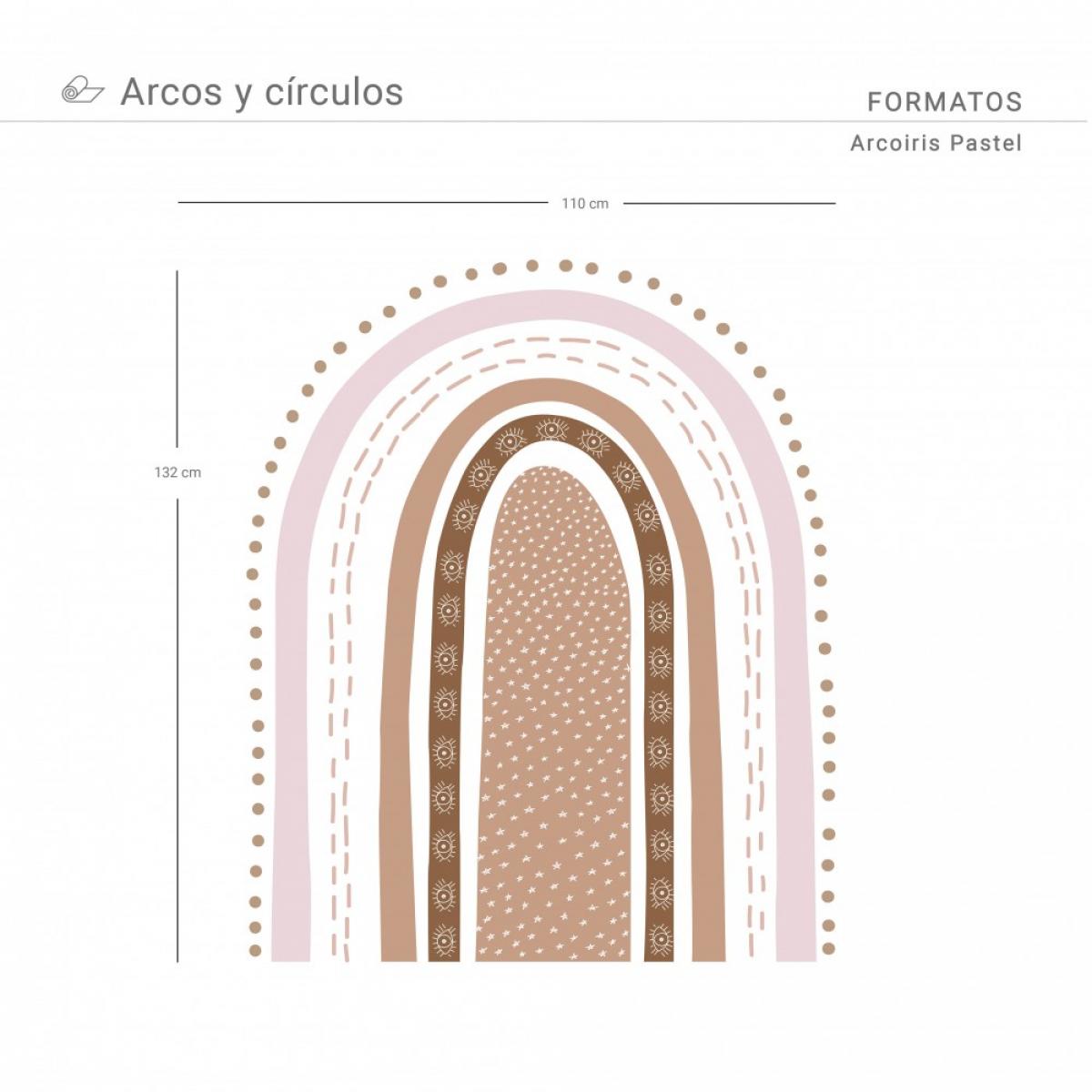 Arco pintado vinílico autoadhesivo ARCOIRIS