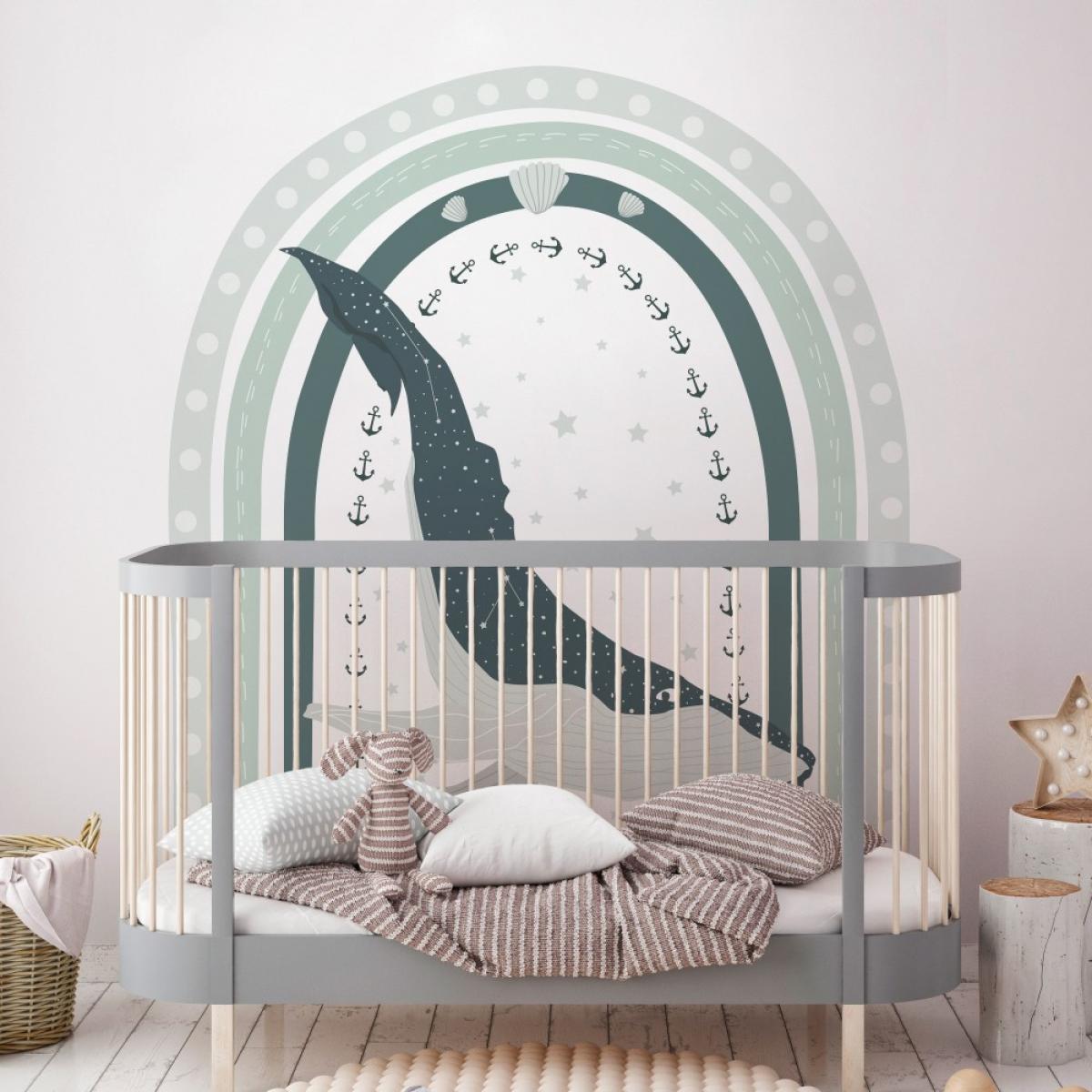 Arco pintado vinílico autoadhesivo BALLENA