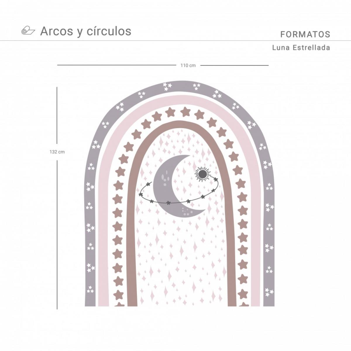 Arco pintado vinílico autoadhesivo LUNA