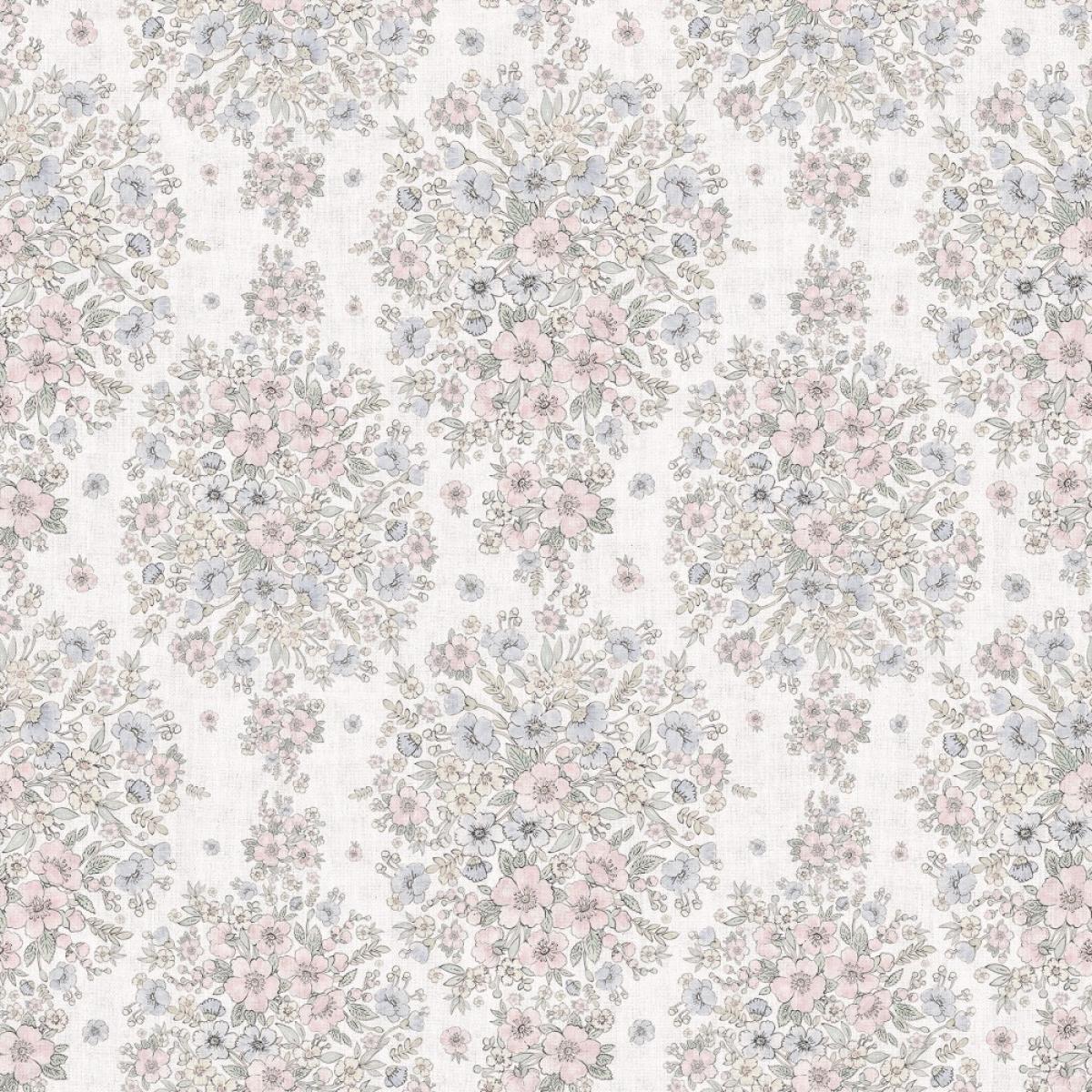 Rollo de papel pintado baño de dos paneles autoadhesivos texart FLOWERBOMB