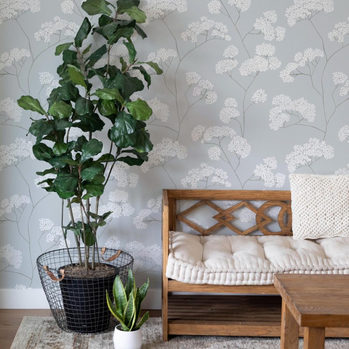 Rollo de dos paneles autoadhesivos canvas FLORELIA