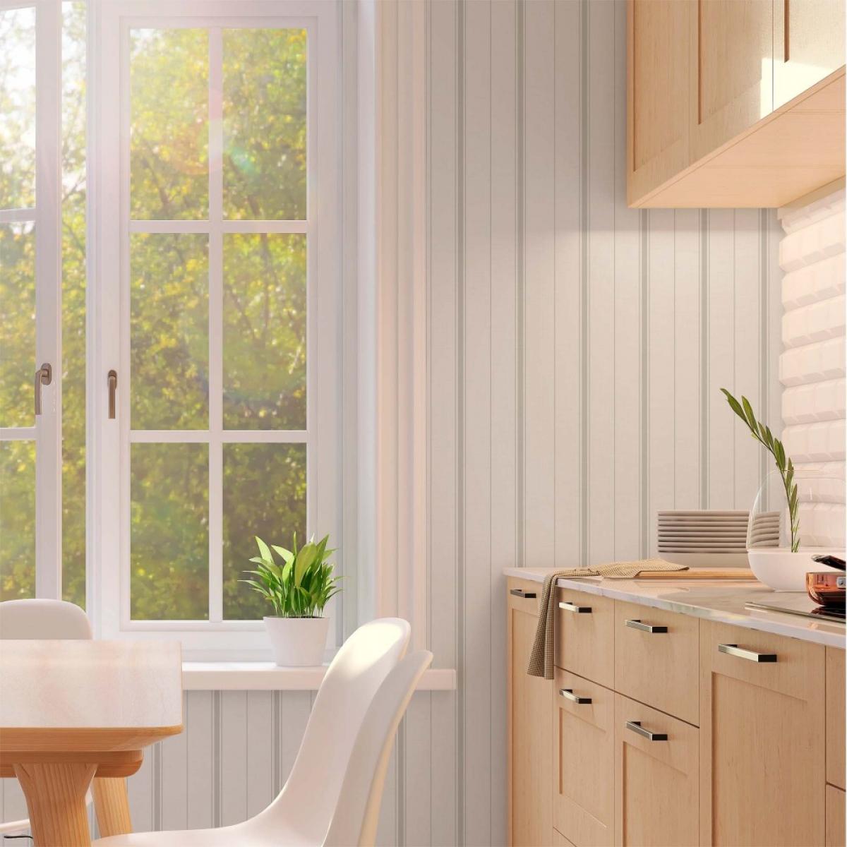 Rollo de papel pintado salón de dos paneles autoadhesivos canvas OLD BASICS