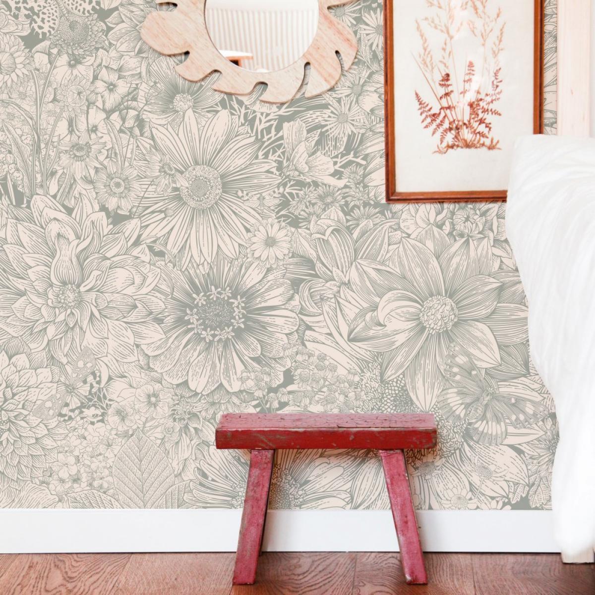 Rollo de dos paneles autoadhesivos canvas WENDY