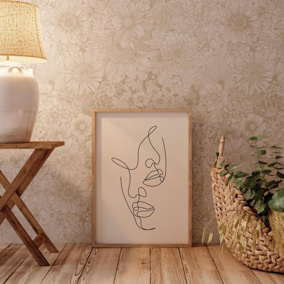 Rollo de dos paneles autoadhesivos canvas WENDY