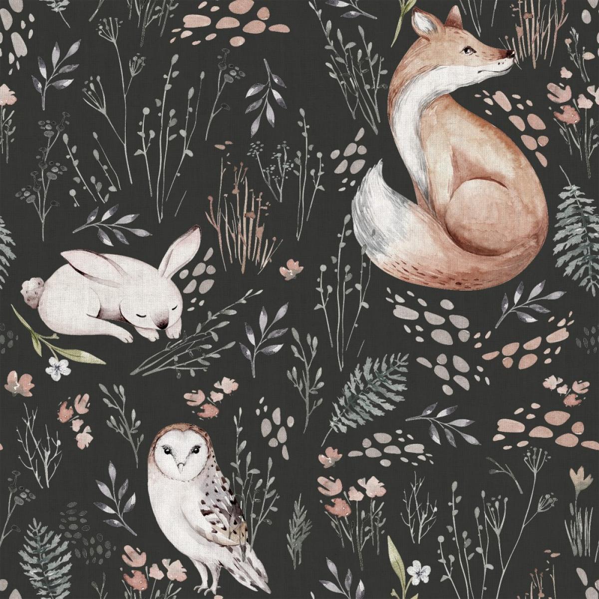 Rollo de dos paneles autoadhesivos canvas WILD AND FREE DARK