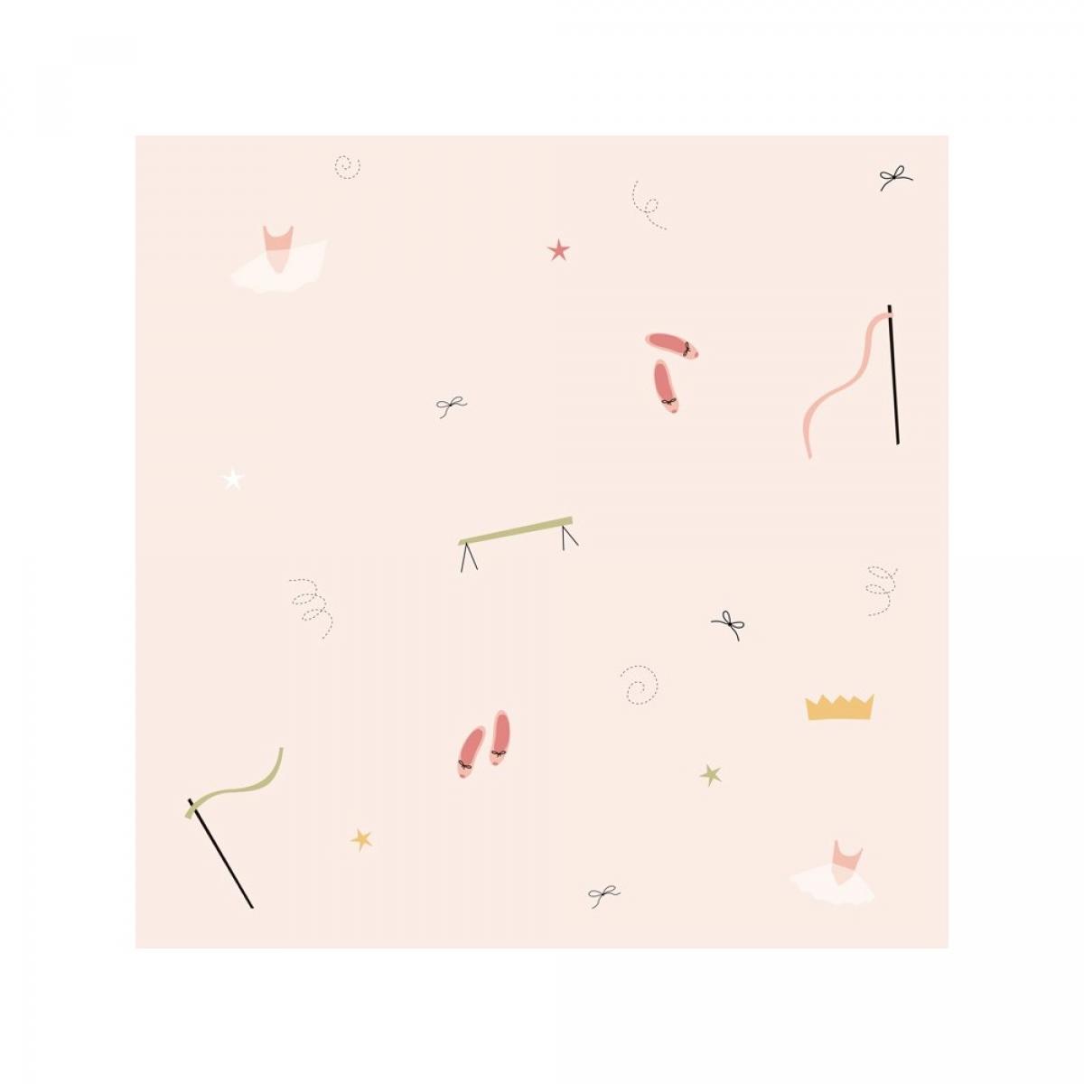 Rollo de dos paneles autoadhesivos canvas BALLET