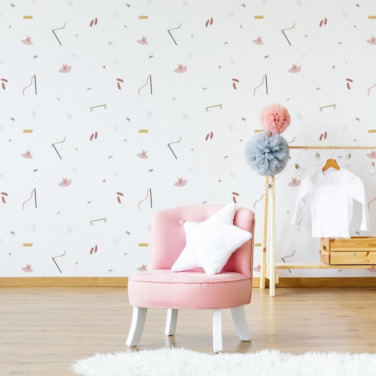 Rollo de dos paneles autoadhesivos canvas BALLET