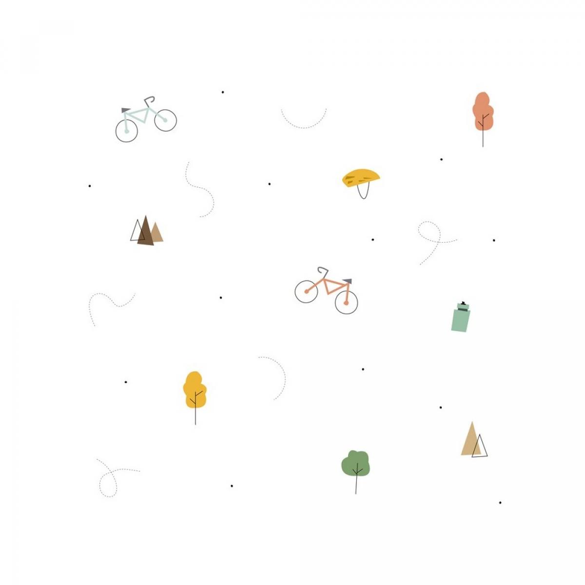 Rollo de dos paneles autoadhesivos canvas BIKE